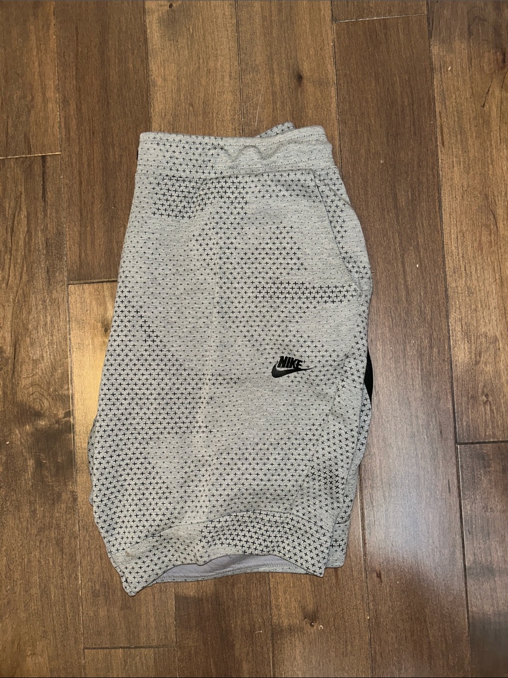 Nike Tech Fleece Light Gray Athletic Shorts - Size L